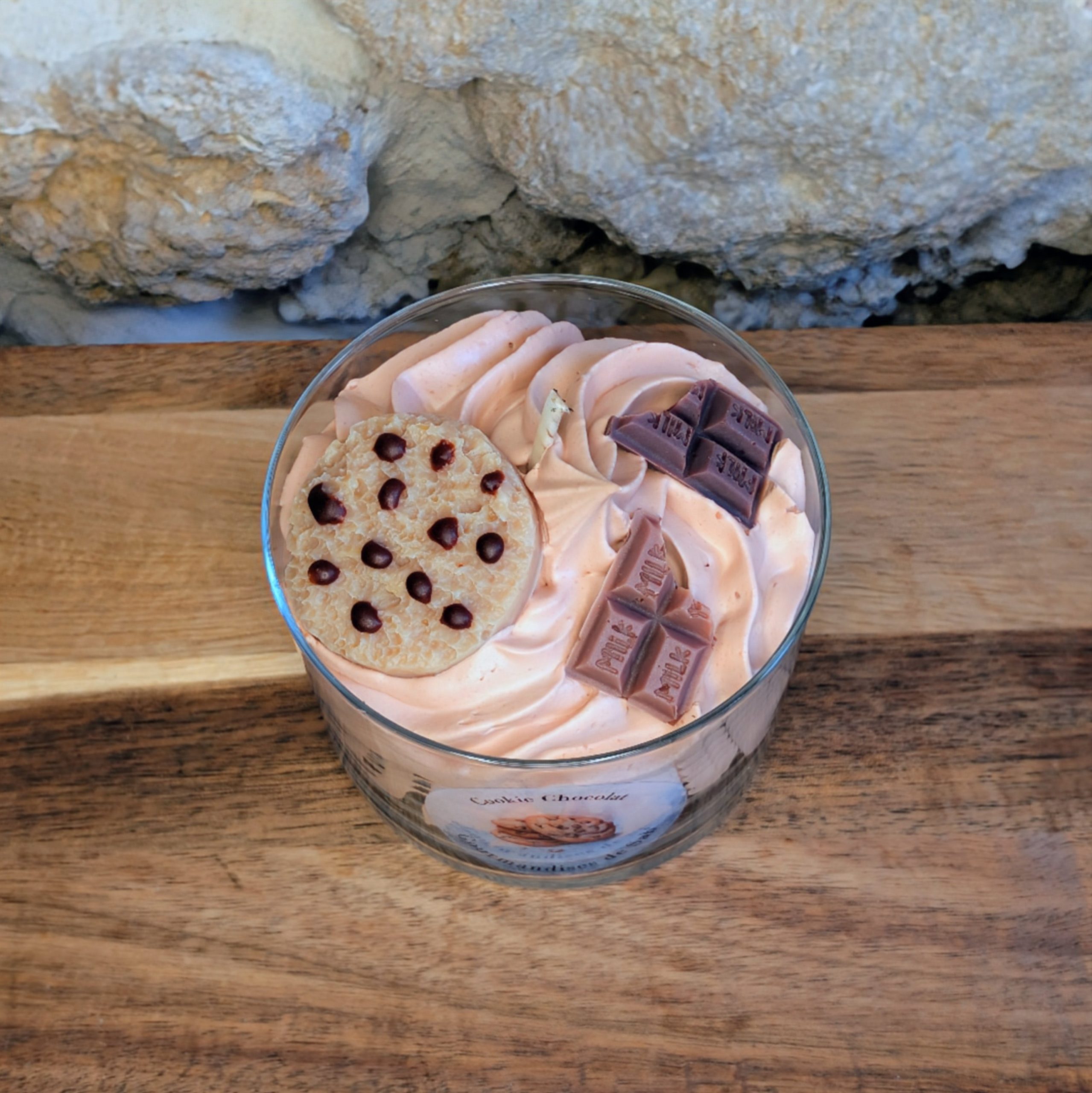 Bougie Gourmande parfumée au Cookie Chocolat – Image 4